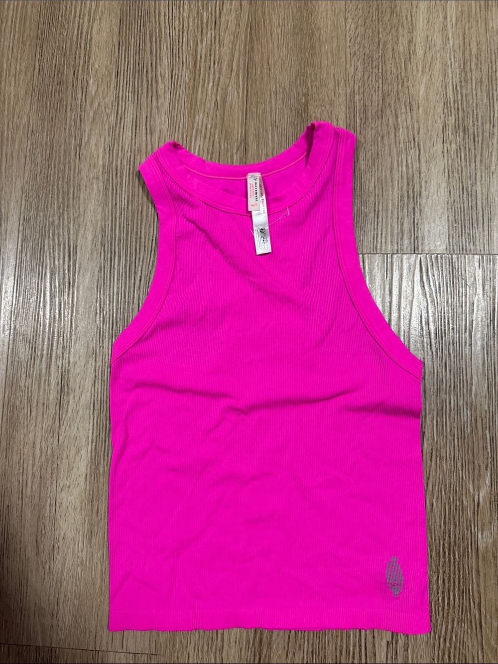 Free People Women’s Hot Pink Ribbed Tank Top M/ L